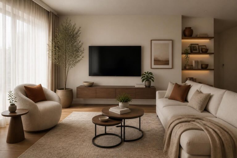 How to Fit a TV and Seating Into a Small Living Room