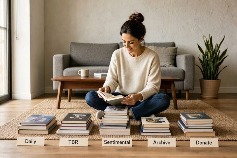 How to Store Books When You Don’t Have Enough Shelving