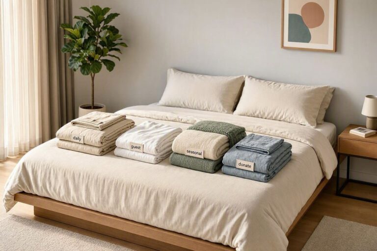 How to Store Extra Bedding in a Small Bedroom